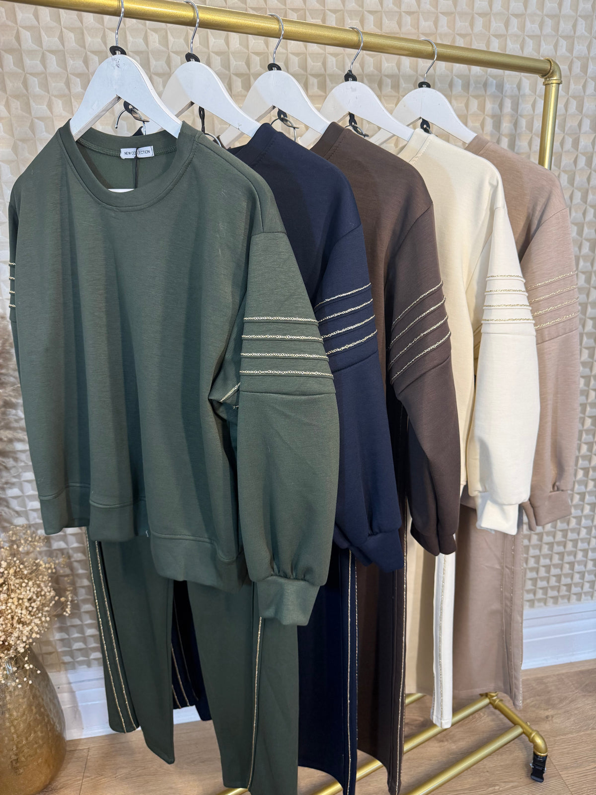 Gold Trim 2 Piece track suit