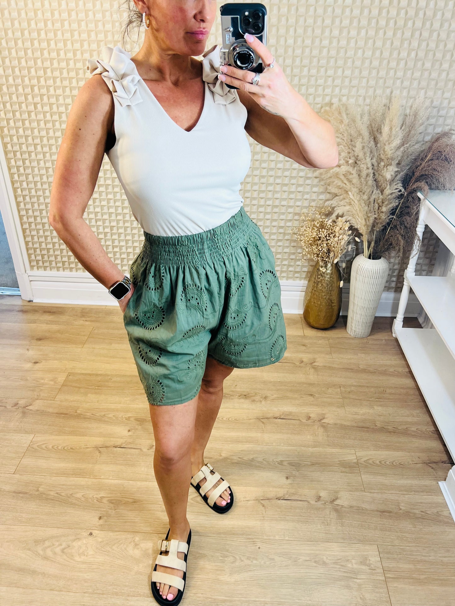Broderie Anglaise Shorts