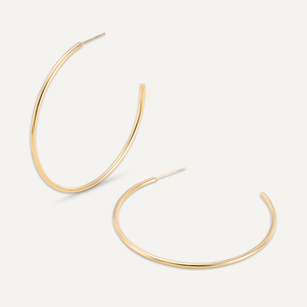 Large Gold hoop earrings