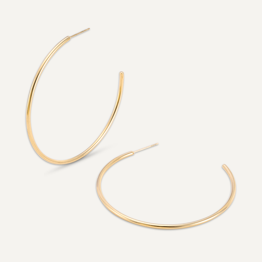 Large Gold hoop earrings