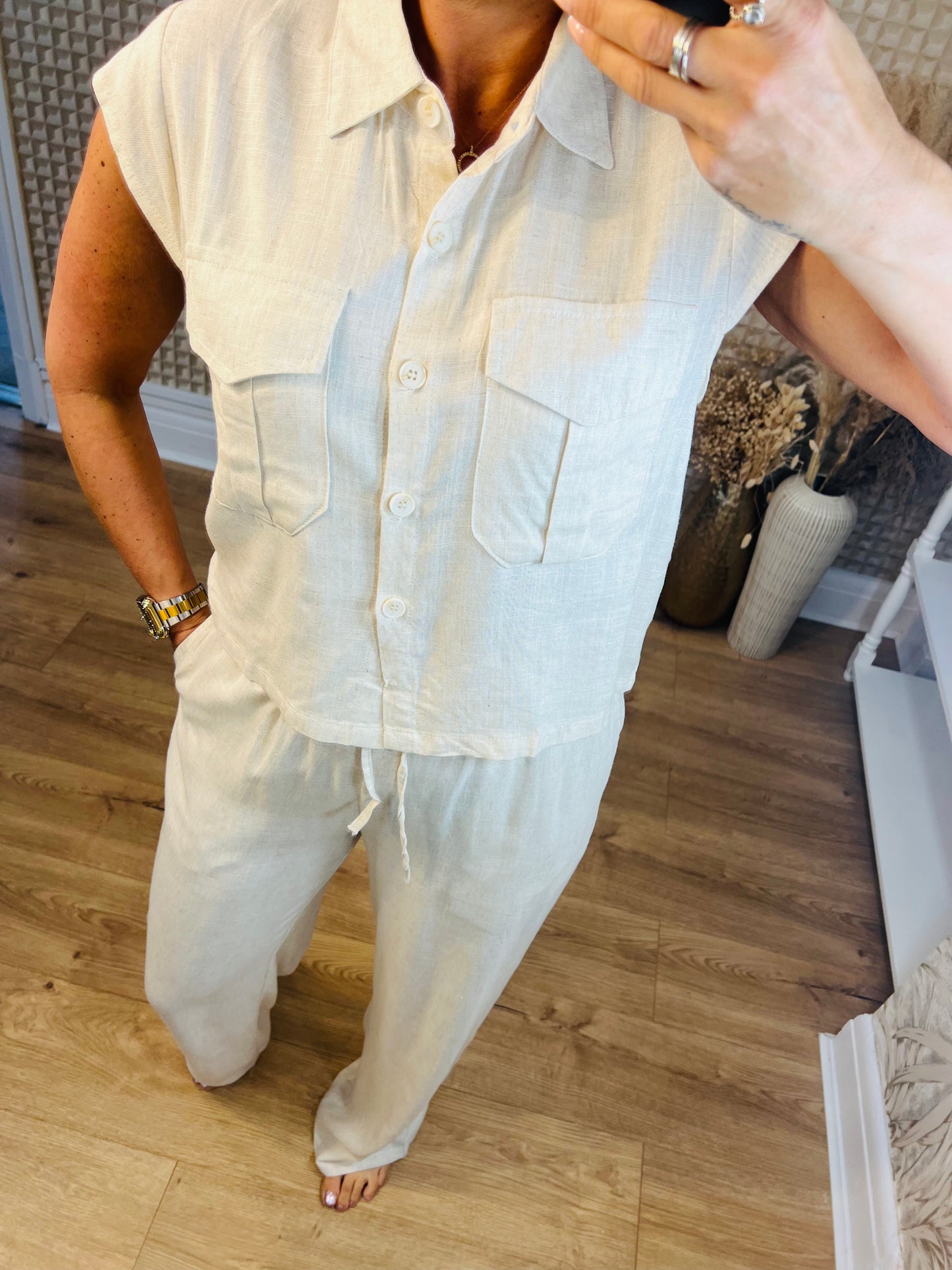 Beige Mitno 2 Piece