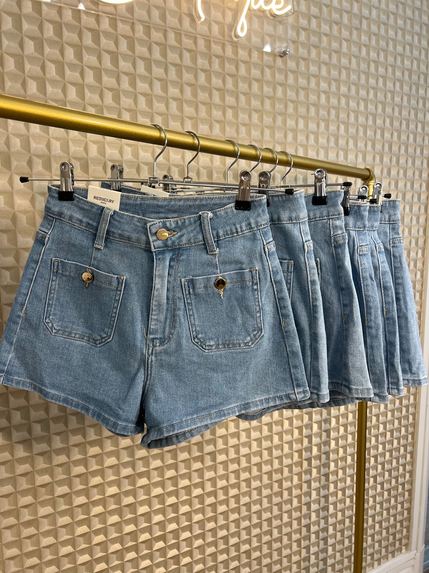 Red Berry Denim shorts