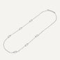 Long Silver Link Necklace