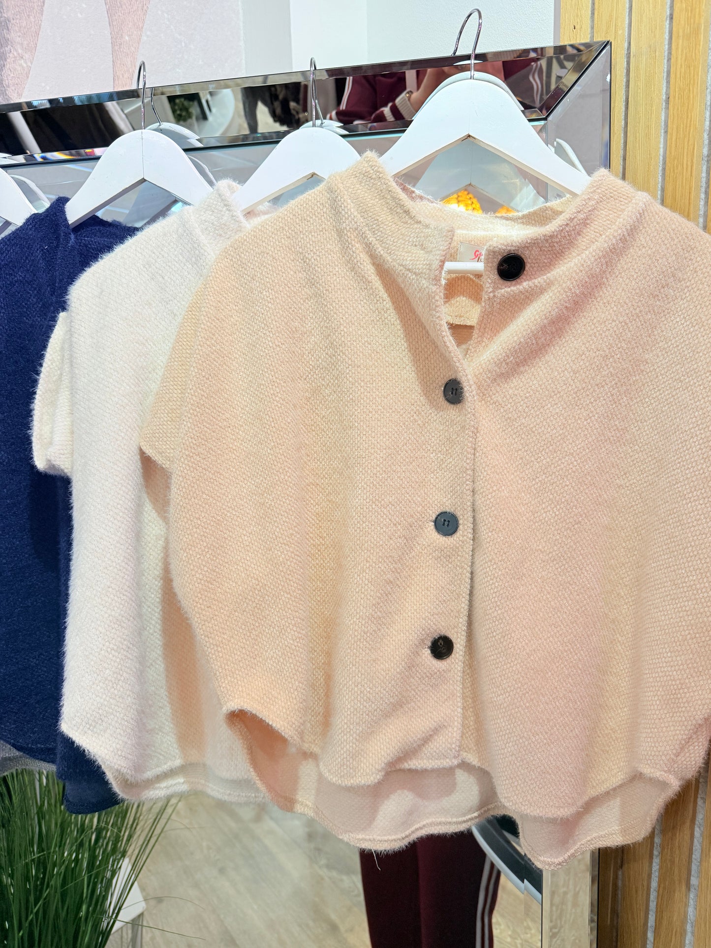 Button Front Poncho