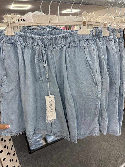 Denim Soft Cotton Shorts