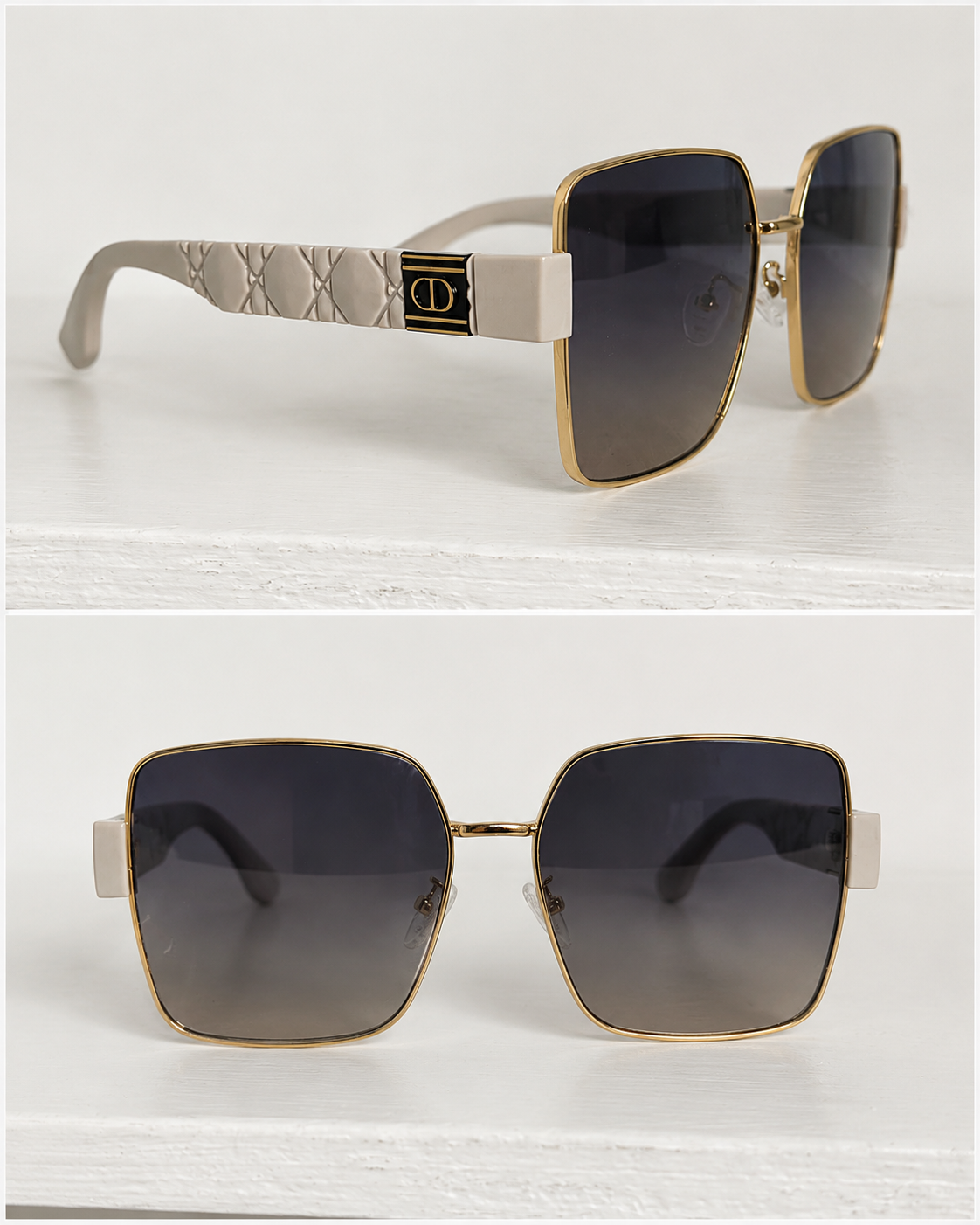 DD Beige Sunglasses