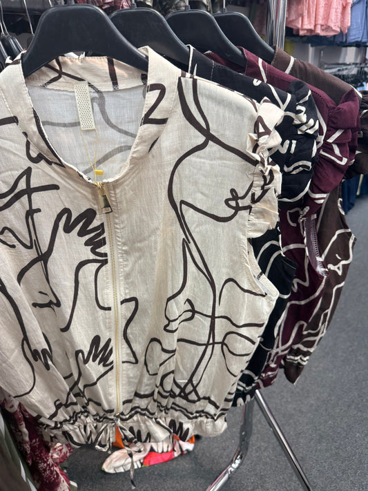Swirl Sleeveless Top