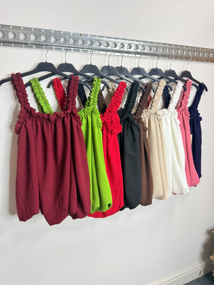 Puff Ball Hem Vest