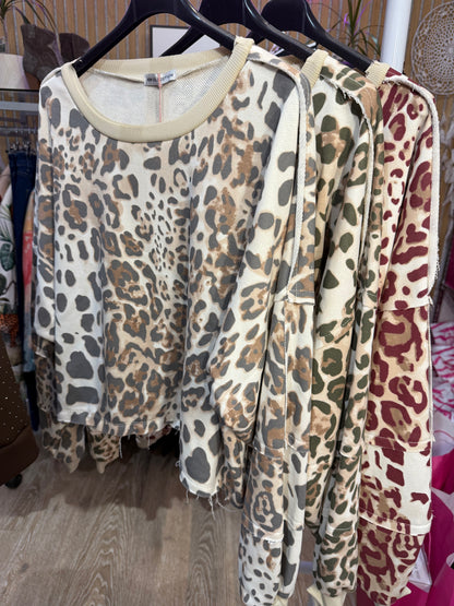 Mya Animal Print Top