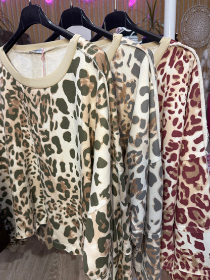 Mya Animal Print Top